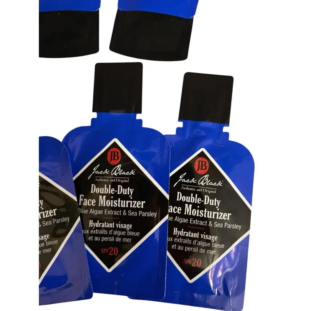 Jack Black Skin Care Mens Blue Grooming  Shave‎ Face Wash SPF Cleanser Lit of 11